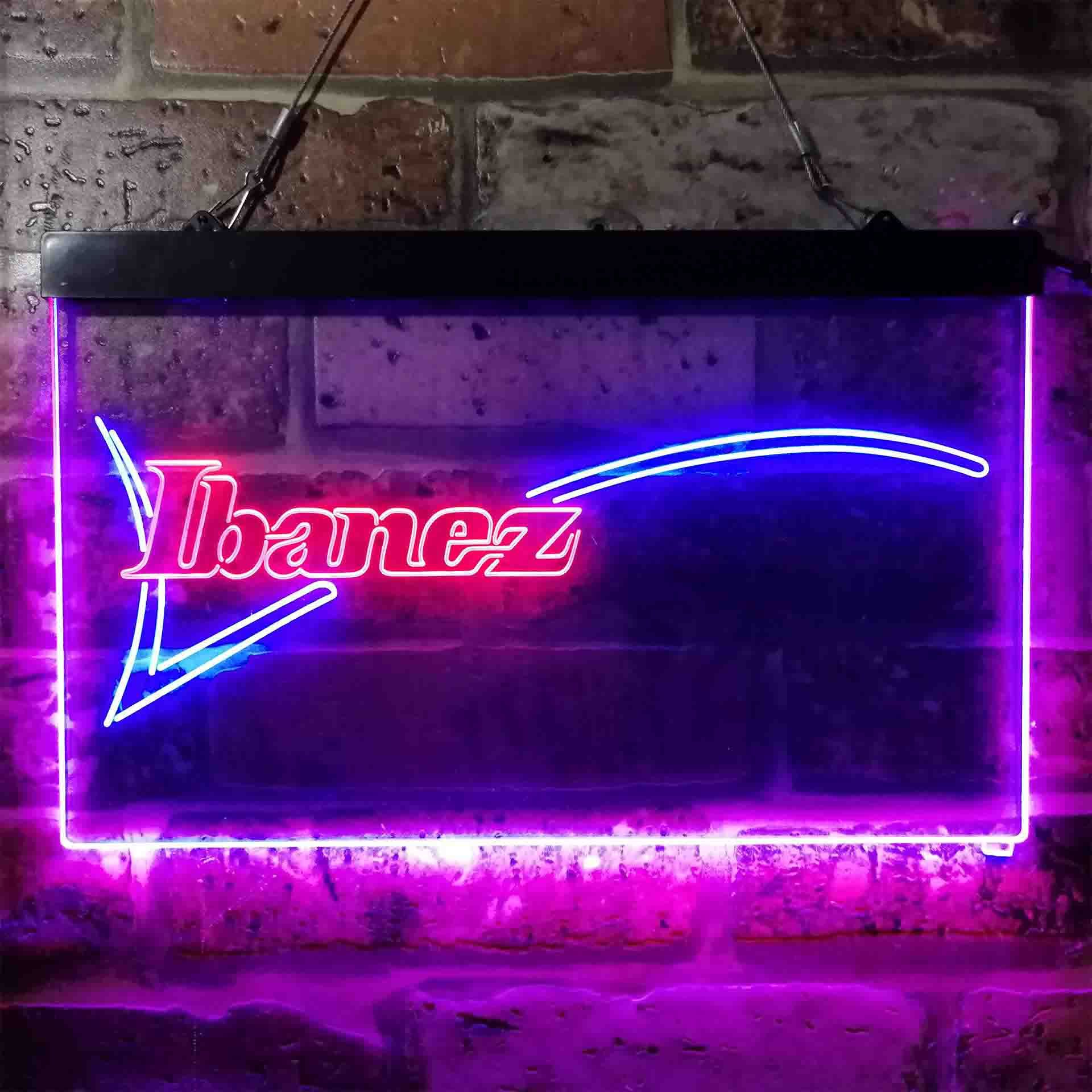 Ibanez Logo Dual LED Neon Light Sign
